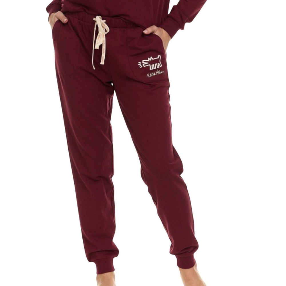 Keith Haring Women's Casual Lounge Jogger Pants Small S